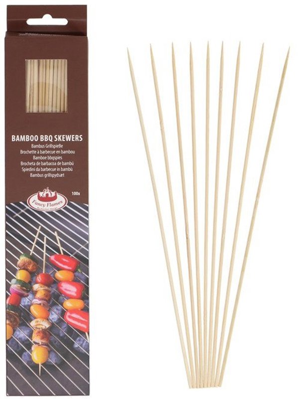 Esschert Design Σουβλάκια BBQ Μπαμπού, Ξύλινα Καλαμάκια για Ψησταριά, 100 Τεμάχια (FF553)