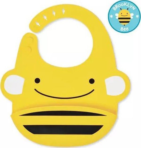 Skip Hop SKIP HOP σιλικόνη σαλιάρα Zoo Fold & Go Bee 232205