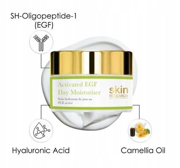 Skin Research, Advanced Epidermal Growth Factor, Moisturiser, Cream, For Face, 50 ml For Women