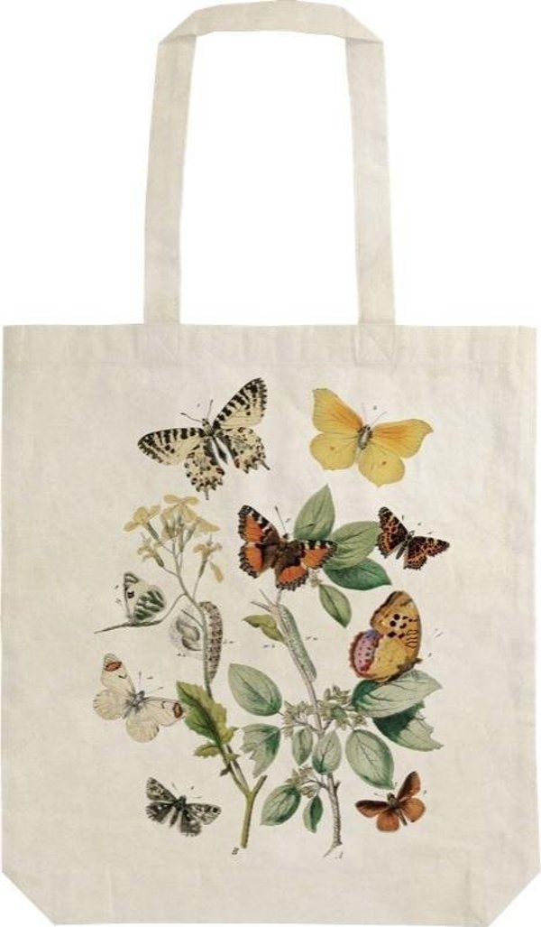 Τσάντα ώμου Skona Ting Βαμβακερή τσάντα STBAG27 Butterflies Shopper 9295372 7340117712278