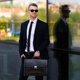 Δερμάτινη Τσάντα Χειρός PAOLO PERUZZI N03-BL Μαύρη