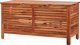 Beliani Κουτί Κήπου RIVIERA από Ξύλο Ακακίας, 130x64 cm, Σκούρο Ξύλο