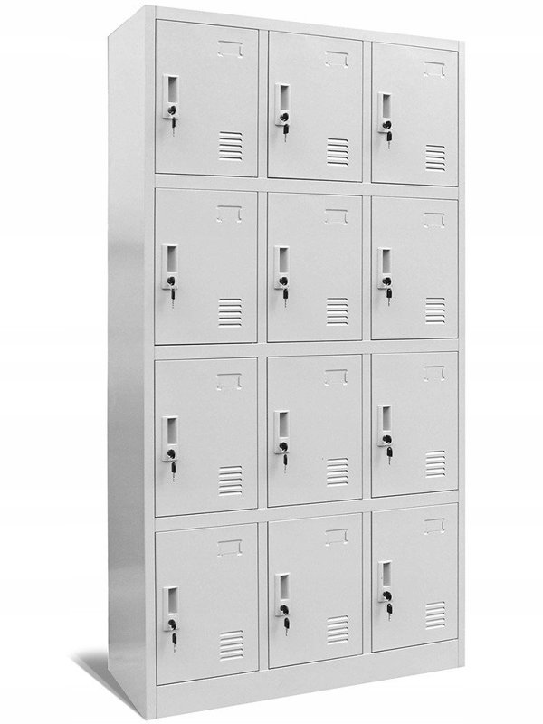 Ντουλάπα αποθήκευσης προσωπικού BHP MARCIN 900 x 1850 x 400 mm, γκρι