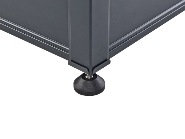 Κουτί κήπου CAMPALTO Μεταλλικό 123 εκ 60 εκ Σκούρο Γκρι Lumarko!
