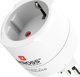 Skross Προσαρμογέας Ταξιδιού (Travel Adapter) για Ελβετία, Ιταλία και Βραζιλία - Ευρωπαϊκή Υποδοχή