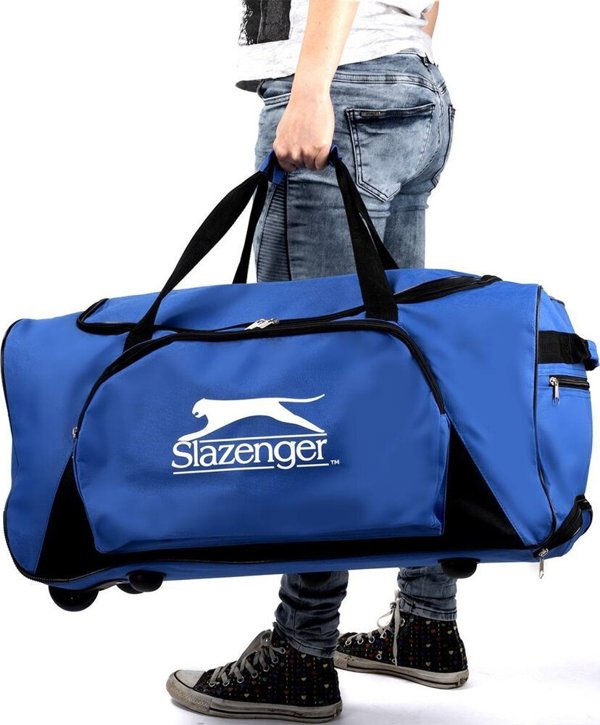 Slazenger ΑΘΛΗΤΙΚΗ ΤΣΑΝΤΑ ΤΑΞΙΔΙΟΥ ΜΕ ΡΟΔΕΣ SLAZENGER ΜΠΛΕ