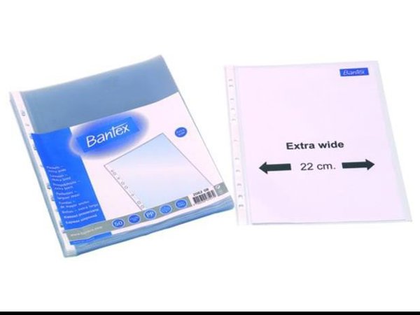 Θήκες Bantex Maxi, A4 + (22x30cm), 100 μικρά, ματ (50) 0809-203