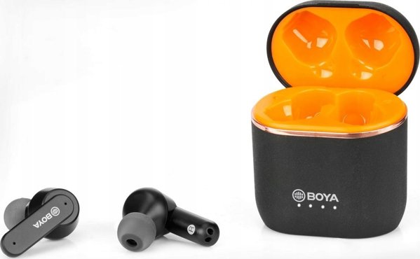 Ακουστικά Boya BOYA BY-AP4 BLACK- ασύρματα ακουστικά ψείρες