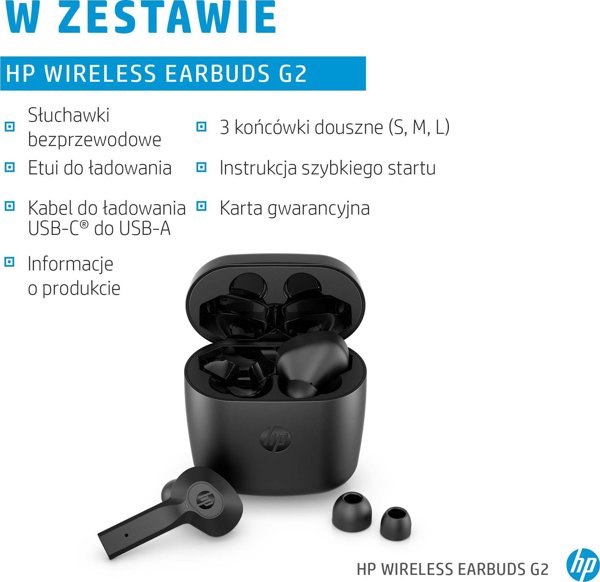 HP Earbuds G2 Ασύρματα Ακουστικά Bluetooth - Μαύρα