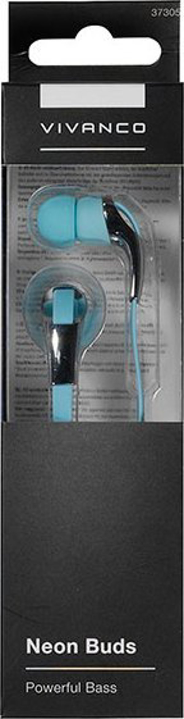 Ακουστικά Vivanco Vivanco earphones Neon Buds, μπλε (37305)