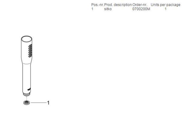 Τηλέφωνο ντους Grohe Euphoria Cosmopolitan Stick 1-λειτουργία χρώμιο (27400000)