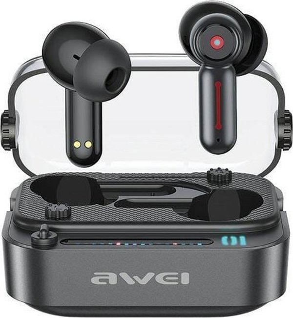 Ακουστικά Awei AWEI ακουστικά Bluetooth 5.3 T58 ANC + σταθμός σύνδεσης μαύρο/black