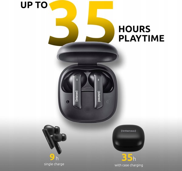 Ακουστικά Intenso Intenso Buds Pro T500HAE, ακουστικά (μαύρο)