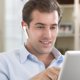 Ακουστικό Techonic HOCO ακουστικό bluetooth Gorgeous business E61 λευκό