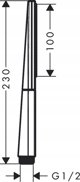 Ντους χειρός Hansgrohe Rainfinity 26867670