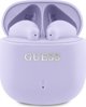 Ακουστικά Guess Bluetooth TWS GUTWSJ14ESGU, Ασύρματα Ακουστικά με Θήκη Φόρτισης, Printed Classic Logo, Μωβ