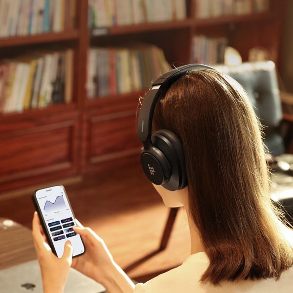Ασύρματα ακουστικά Tronsmart SOUNFII Q20S Hybrid ANC με ενεργή ακύρωση θορύβου - μαύρα