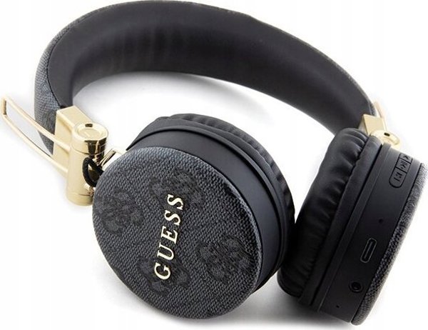Ακουστικά Guess 4G Metal Logo μαύρα (GUBH704GEMK)