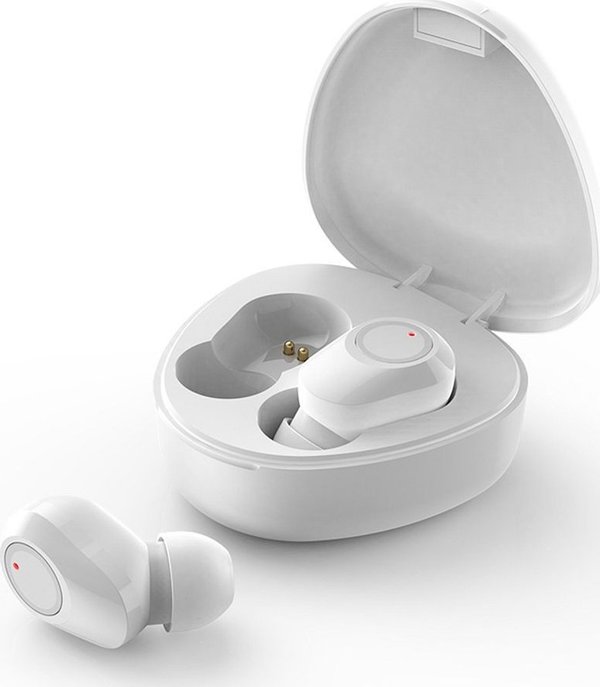 Ακουστικά OEM Ασύρματα ακουστικά / bluetooth στερεοφωνικά TWS M9 + βάση φόρτισης λευκά