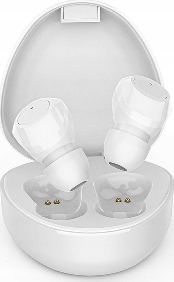 Ακουστικά OEM Ασύρματα ακουστικά / bluetooth στερεοφωνικά TWS M9 + βάση φόρτισης λευκά