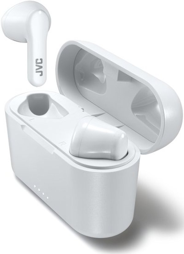 JVC HA-A3TBU Ασύρματα Ακουστικά Bluetooth TWS, Λευκά, Αυτονομία 22 Ώρες, Έλεγχος Αφής