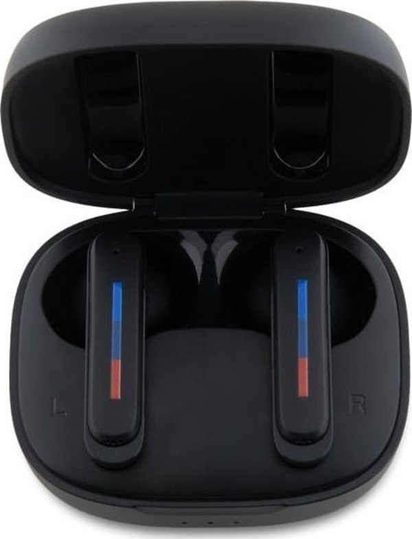 Ακουστικά BMW BMW ακουστικά Bluetooth BMBEMIATP20LOK TWS + σταθμός σύνδεσης μαύρο/black Printed Logos