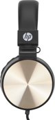 Ακουστικά HP HP DHH-1206 ακουστικά με μικρόφωνο, ρύθμιση έντασης, μαύρο-χρυσό, κλασικός τύπος 3,5mm jack