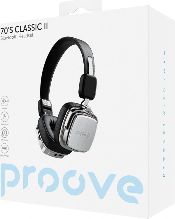 Ασύρματα Retro On-Ear ακουστικά Bluetooth 5.4 / 70" classic Ii Proove 14446099 6901111940992