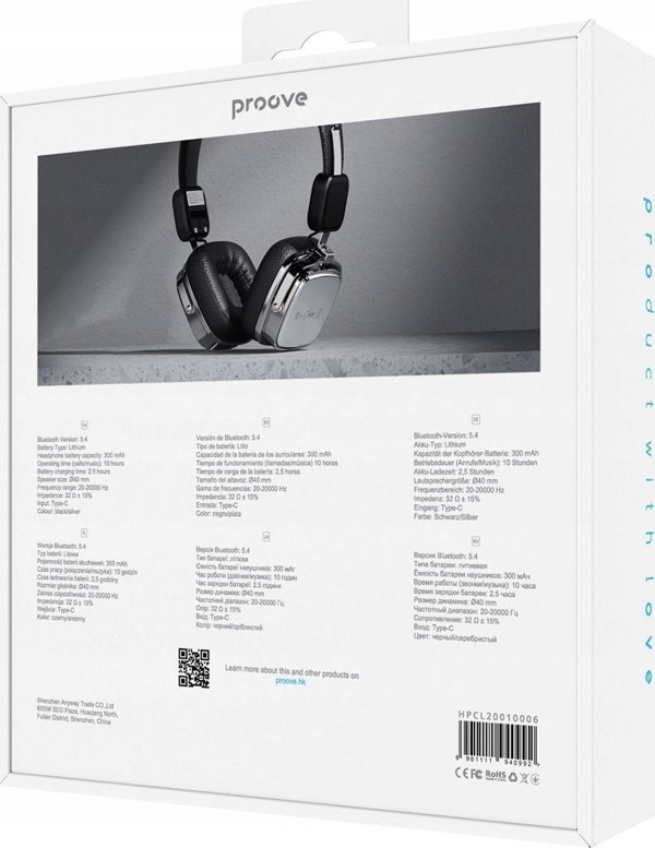 Ασύρματα Retro On-Ear ακουστικά Bluetooth 5.4 / 70" classic Ii Proove 14446099 6901111940992