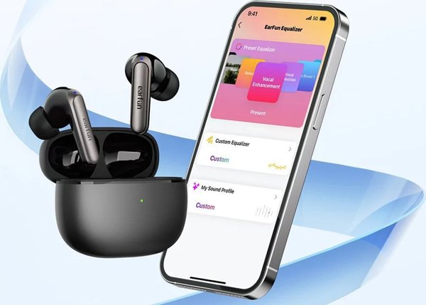 Ακουστικά EarFun TWS EarFun Air 2 NC ANC (μαύρα)