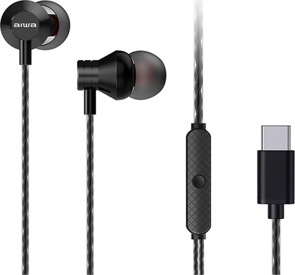 Ακουστικά Aiwa HEADPHONES USB-C ESTM-50 AIWA BLACK