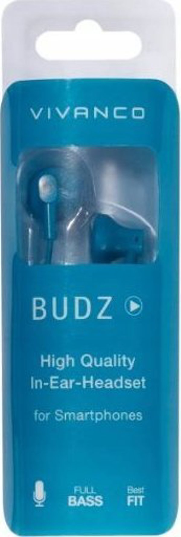 Ακουστικά Vivanco Vivanco headset Budz, μπλε (38927)