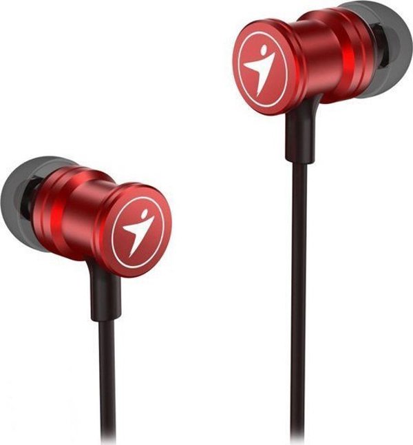 Genius HS-M316 Ενδοωτιαία Ακουστικά με Μικρόφωνο, 3.5mm Jack, Κόκκινα