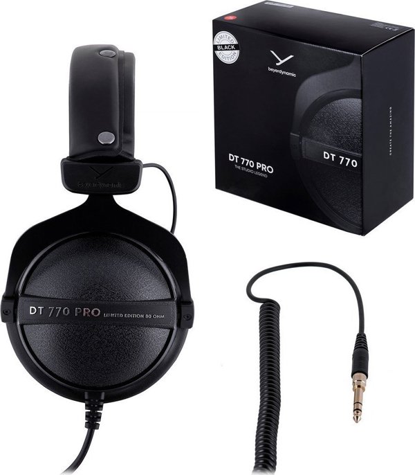 Ακουστικά Beyerdynamic Beyerdynamic DT 770 PRO 80 OHM BLACK LIMITED EDITION - Κλειστά στούντιο ακουστικά
