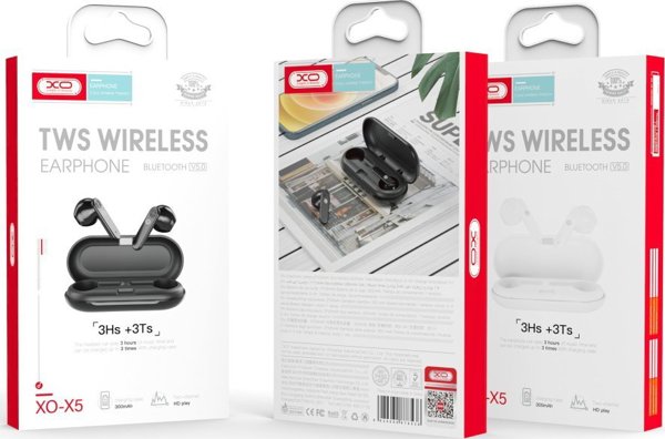 Ακουστικά XO XO wireless earphones X5 TWS BT, λευκό