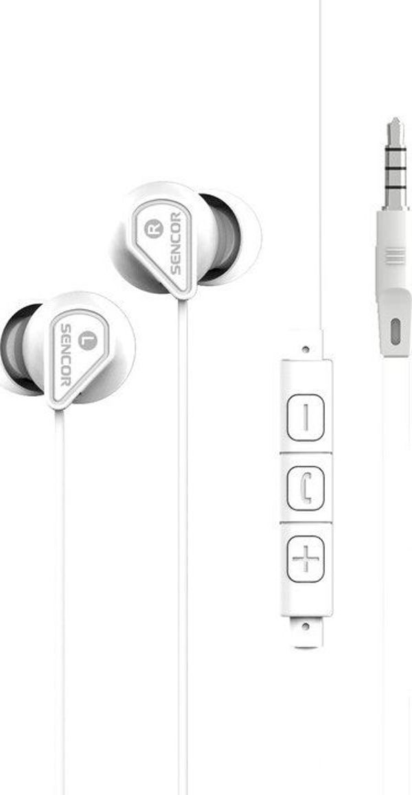 Ακουστικά Sencor SEP 172 VCM Ενσύρματα In-Ear με Μικρόφωνο για Αθλητισμό - Μαύρα