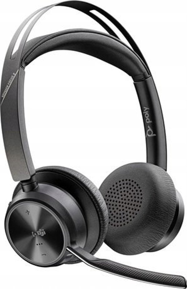 Ακουστικά Poly POLY Voyager Focus 2 με πιστοποίηση Microsoft Teams USB-C-C + αντάπτορας USB-C/A