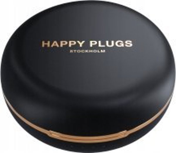 Ακουστικά Tura Scandinavia AB Happy Plugs Adore - ασύρματα ακουστικά ψείρες με καθρέφτη στη θήκη (μαύρο)