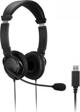 Kensington K33065WW Ενσύρματα Ακουστικά USB Hi-Fi με Μικρόφωνο και Έλεγχο Έντασης, 40mm Drivers