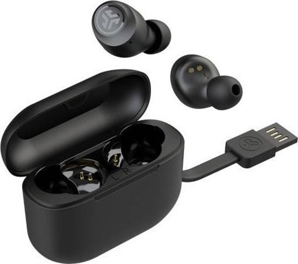 JLab Audio GO Air Pop Ασύρματα Ακουστικά Bluetooth - Μαύρα - 32+ Ώρες Αυτονομία