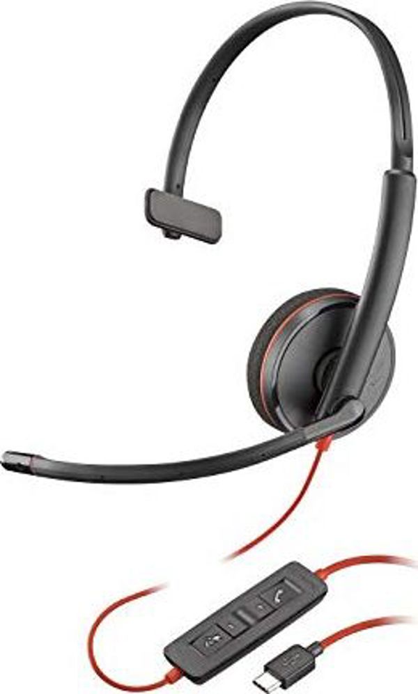 Plantronics Blackwire C3210 Ενσύρματα Ακουστικά Κεφαλής USB Με Μικρόφωνο (209748-201)