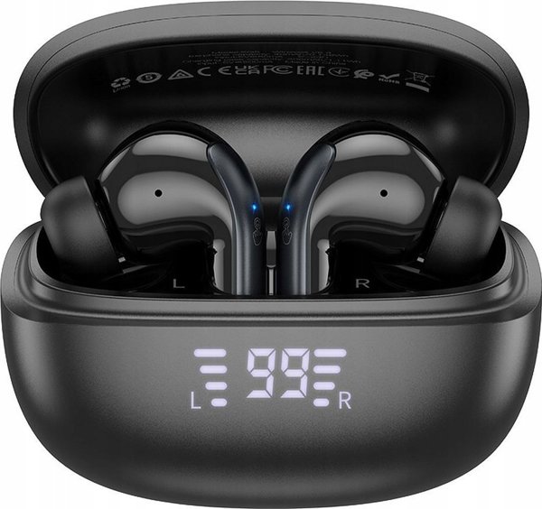 Ακουστικά Hoco HOCO ασύρματα ακουστικά bluetooth TWS ANC ENC EQ5 μαύρα