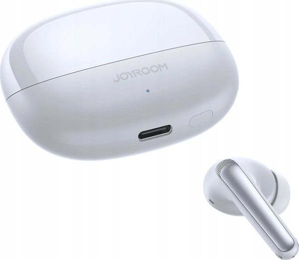 Ακουστικά JOYROOM Ακουστικά JOYROOM Funpods JR-FN2 ενδοωτιαία TWS με Bluetooth 5.4, λειτουργία ANC και προστασία IP54 - λευκά