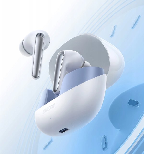 Ακουστικά JOYROOM Ακουστικά JOYROOM Funpods JR-FN2 ενδοωτιαία TWS με Bluetooth 5.4, λειτουργία ANC και προστασία IP54 - λευκά
