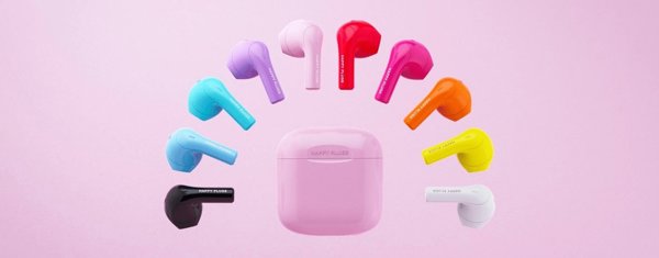 Ακουστικά Happy plugs Happy Plugs Joy - ασύρματα ακουστικά ψείρες ροζ - Εγγύηση ασφάλειας. Απλές δόσεις. Δωρεάν αποστολή από 170 zl.