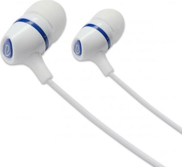 Esperanza EH191WB Ενσύρματα In-Ear Ακουστικά με Μικρόφωνο και Bass Boost - Λευκά/Μπλε