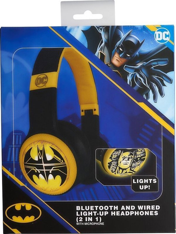 Ακουστικά Batman Over-Ear BT Light-Up με λογότυπο Batman