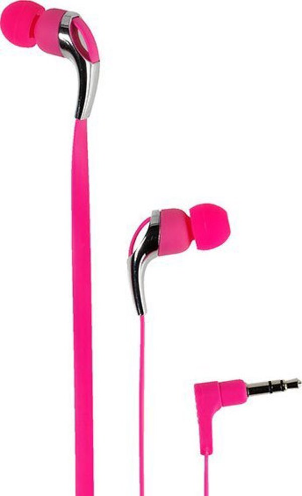 Ακουστικά Vivanco Vivanco earphones Neon Buds, ροζ (37306)