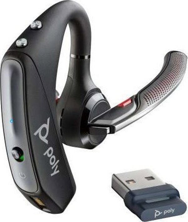 Plantronics Voyager 5200 UC Bluetooth Ακουστικό με Μείωση Θορύβου, Αδιάβροχο, Μαύρο (206110-102)