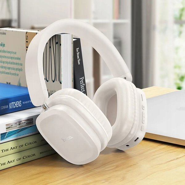 Ακουστικά Hoco HOCO ασύρματα ακουστικά bluetooth κεφαλής W51 λευκά